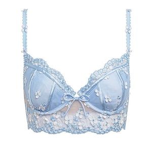 For Love and Lemons Daisy Embroidered Bra & Thong